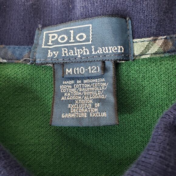 POLO RALPH LAUREN Youth Boy's Size M(10-12) BIG PONY ~ #3 S/S POLO Shirt Green - Picture 2 of 13